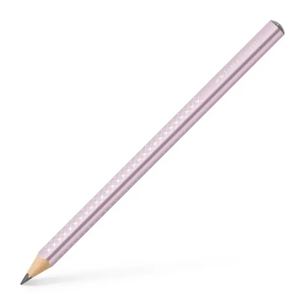 Faber Castell Potlood Jumbo Grip - Sparkle rose metallic Speciale Aanbieding
