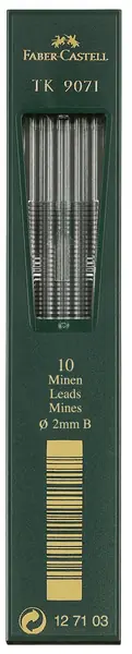 Faber Castell Potloodstiftjes TK9071 - 2,0mm - 3B Lage Kosten