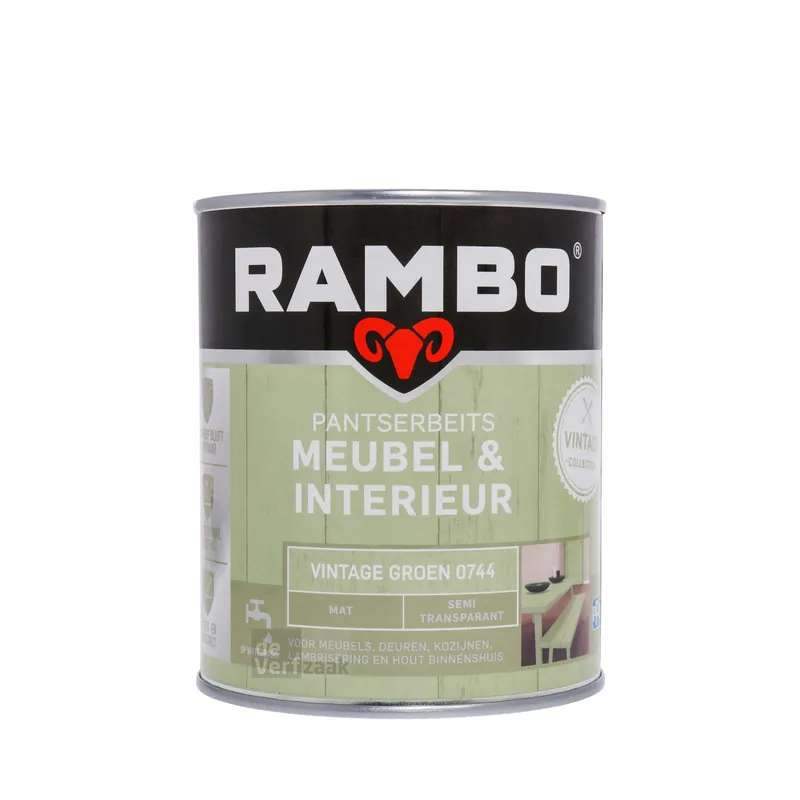 Rambo Pantserbeits Meubel & Interieur Mat 750 ml - Vintage Groen Superprijs