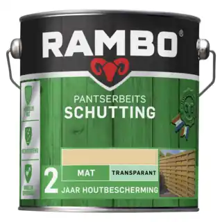 Rambo Pantserbeits Schutting Mat Transparant 2,5 liter - Blank Populair