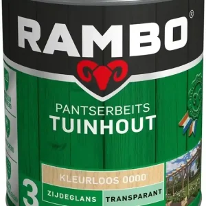 Express Levering Rambo Pantserbeits Tuinhout Zijdeglans Transparant - Blank