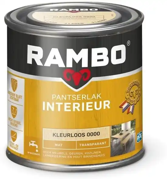 Premium Rambo Pantserlak Interieur Transparant Mat - Blank