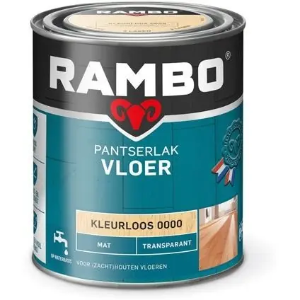 Rambo Pantserlak Vloer Transparant Mat - Blank Meest Verkocht