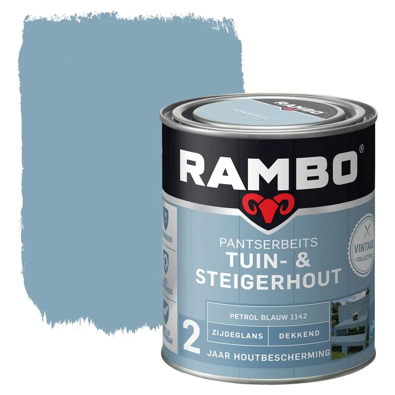 Dagaanbieding Rambo Tuin- & Steigerhout - Petrol Blauw 1142