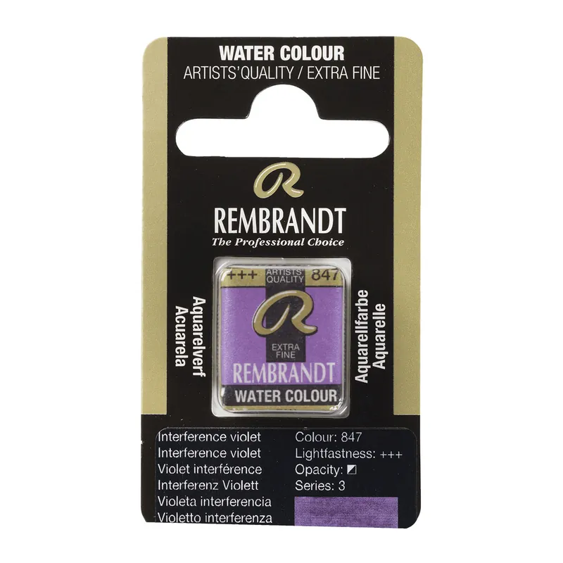 Express Levering Rembrandt Aquarelverf Napje - Interference Violet #847