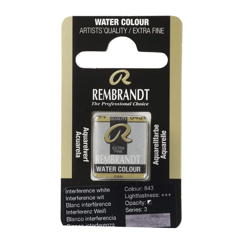 Rembrandt Aquarelverf Napje - Interference Wit #843 Premium
