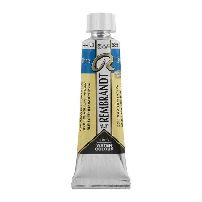 Hoge Kwaliteit Rembrandt Aquarelverf Tube 10 ml - Ceruleumblauw (Phtalo) #535