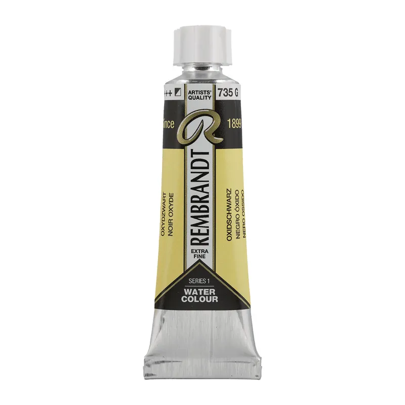 Rembrandt Aquarelverf Tube 10 ml - Oxydzwart #735 Voordeelprijs
