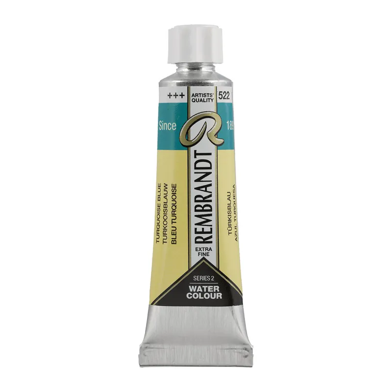Uitverkoop Rembrandt Aquarelverf Tube 10 ml - Turkooisblauw #522