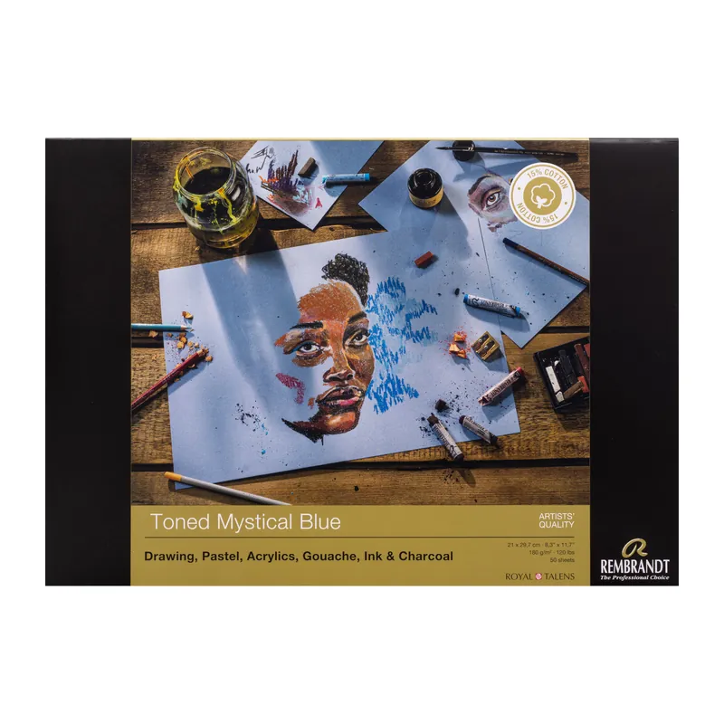 Weekendaanbieding Rembrandt Toned Mystical Blue - A3 - 180 gram - 50 vellen