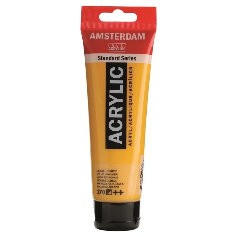 Beperkt Aanbod Royal Talens Amsterdam Acrylverf 120 ml - Azo Geel Donker 270