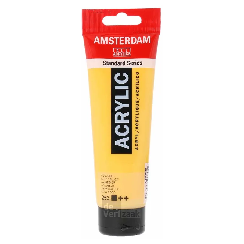Finale Uitverkoop Royal Talens Amsterdam Acrylverf 120 ml - Goudgeel 253