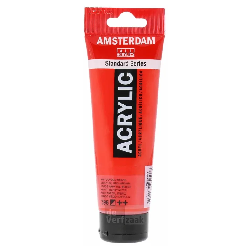 Korting Royal Talens Amsterdam Acrylverf 120 ml - Naftolrood Middel 396