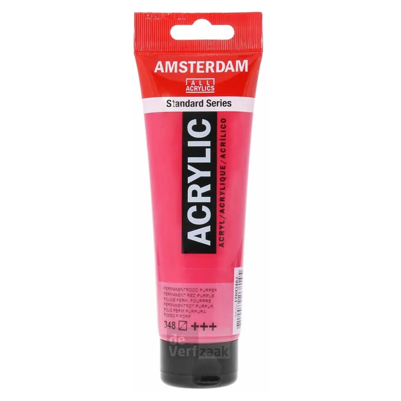 Direct Verzonden Royal Talens Amsterdam Acrylverf 120 ml - Permanentrood Purper 348