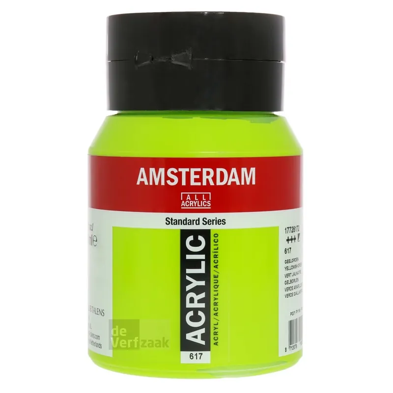 Uitverkoop Royal Talens Amsterdam Acrylverf 500 ml - Geelgroen 617