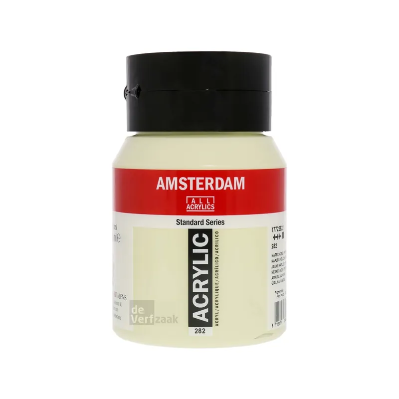 Hoge Kwaliteit Royal Talens Amsterdam Acrylverf 500 ml - Napelsgeel Groen 282