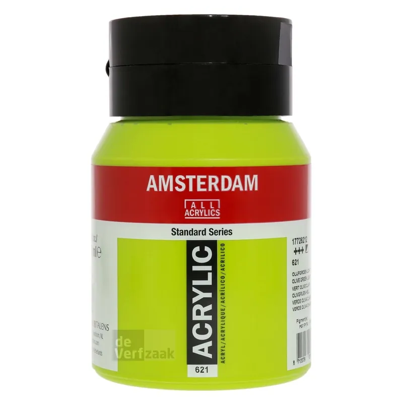Snelle Levering Royal Talens Amsterdam Acrylverf 500 ml - Olijfgroen Licht 621
