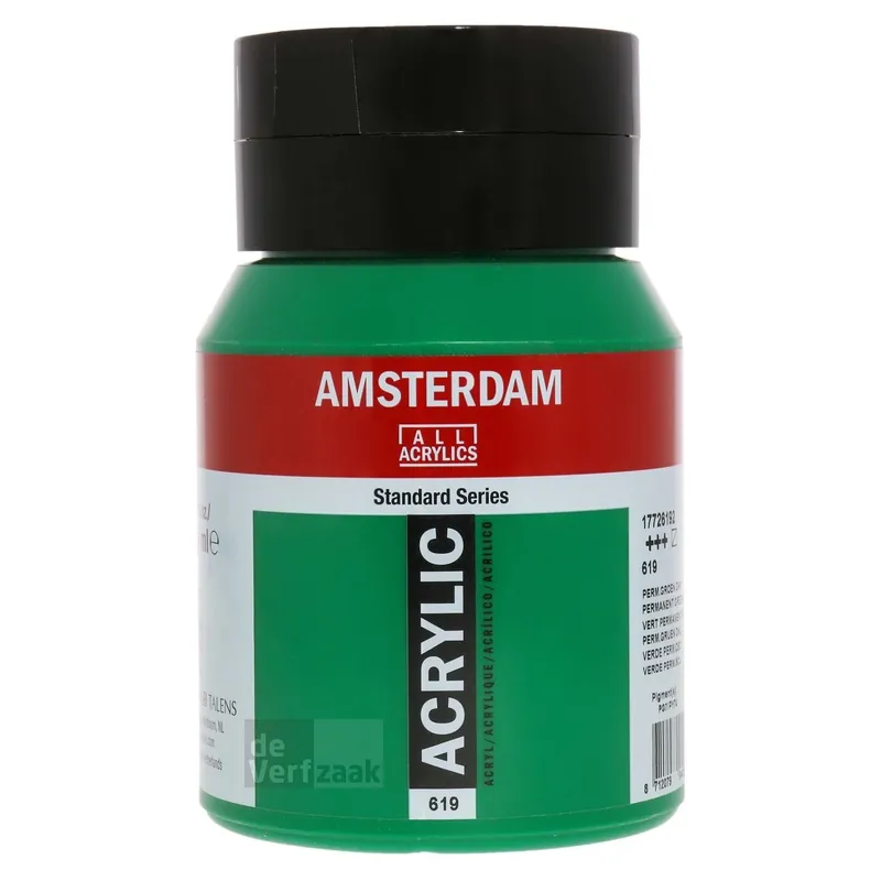 Dagaanbieding Royal Talens Amsterdam Acrylverf 500 ml - Permanentgroen Donker 619