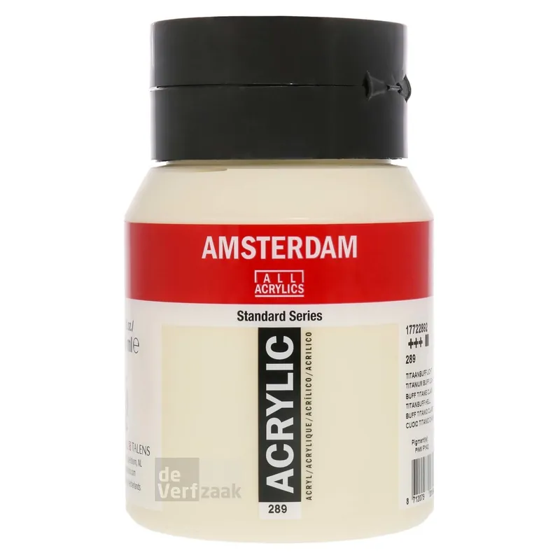 Superprijs Royal Talens Amsterdam Acrylverf 500 ml - Titaanbuff Licht 289