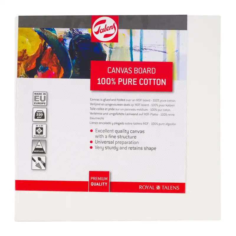 Direct Verzonden Royal Talens Canvas Board - 20 x 20 cm