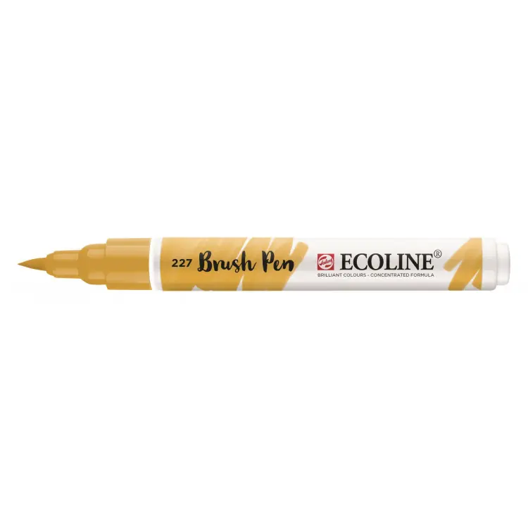 Dagaanbieding Royal Talens Ecoline Brushpen Gele Oker