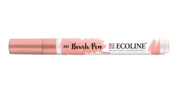 Dagaanbieding Royal Talens Ecoline Brushpen Pastelrood