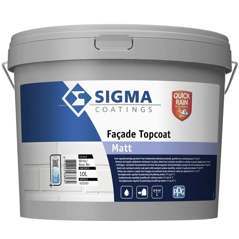 Sigma Facade Topcoat Matt Op = Op