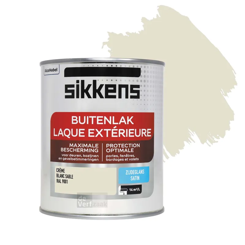Direct Beschikbaar Sikkens Buitenlak Zijdeglans - RAL 9001