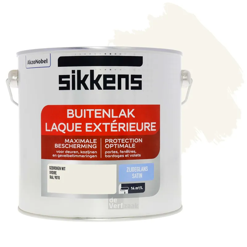 Sikkens Buitenlak Zijdeglans - RAL 9010 Direct Verzonden