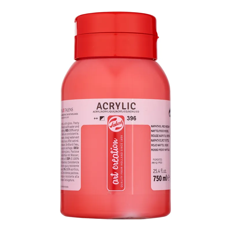 Royal Talens Talens Art Creation Acrylverf Pot 750 ml - Naftolrood Middel 396 Actieprijs