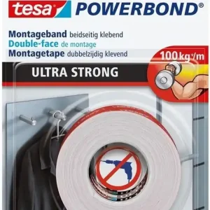 Tesa Powerbond Ultra Strong montagetape 1,5 m x 19 mm Gratis Retour