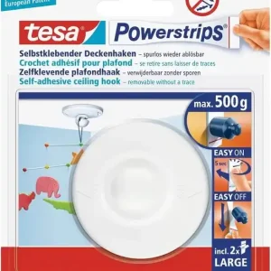 Koop Online Tesa Powerstrips Plafondhaak - Wit