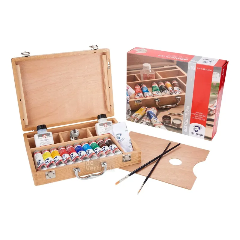 Dagaanbieding Van Gogh Acrylverf Kist Basis 10 Tubes - 40 ml