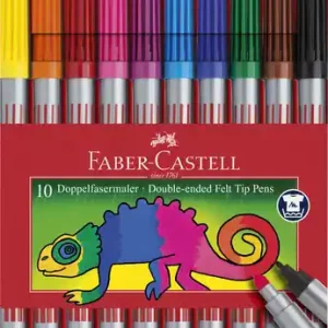 Gratis Retour Faber Castell Viltstiften Duo - etui met 10 stuks