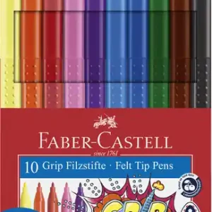 Koopje Faber Castell Viltstiften GRIP Colour - etui 10 stuks