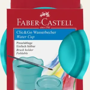 Direct Verzonden Faber Castell Watercup Clic & Go - turquoise