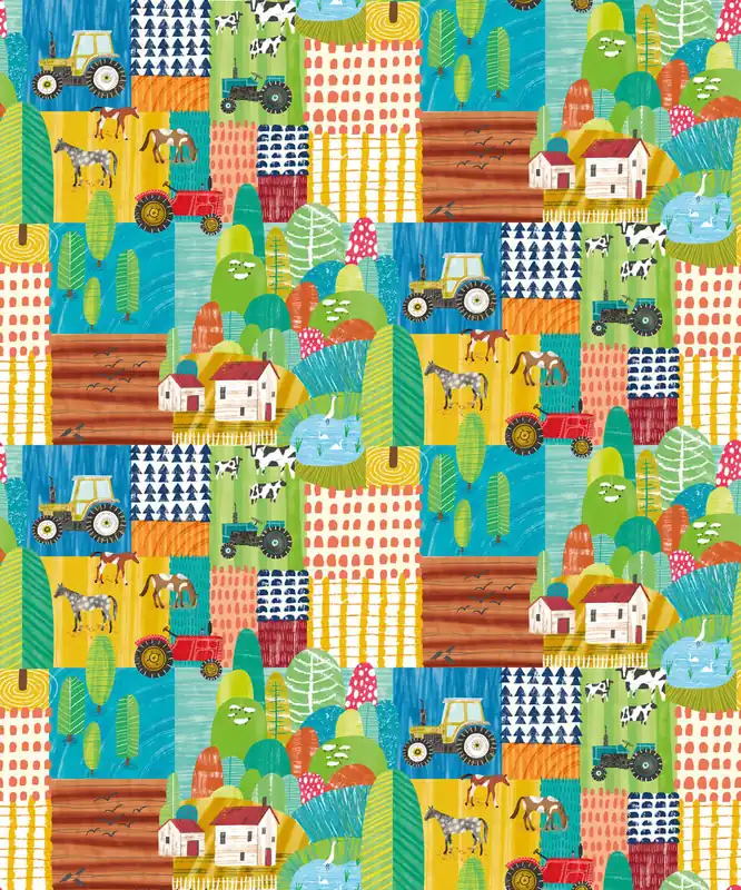 Tijdelijk Beschikbaar Ohpopsi When I Grow Up - Down On The Farm Teal Twist - WGU50118W