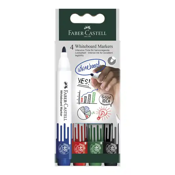 Favoriet Faber Castell Whiteboardmarkers - set 4 stuks