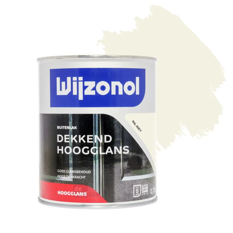 Goedkoop Wijzonol Dekkend Hoogglanslak 750 ml RAL 9001