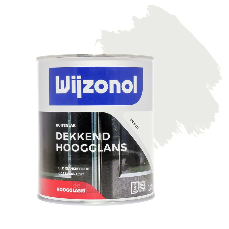 Wijzonol Dekkend Hoogglanslak 750 ml RAL 9010 Nu Kopen