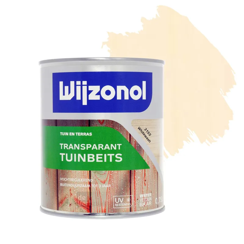 Bestel Nu Wijzonol Transparant Tuinbeits - Whitewash