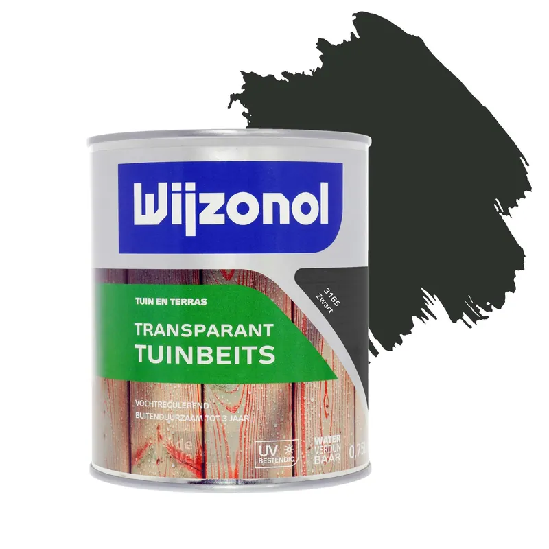Laatste Kans Wijzonol Transparant Tuinbeits - Zwart