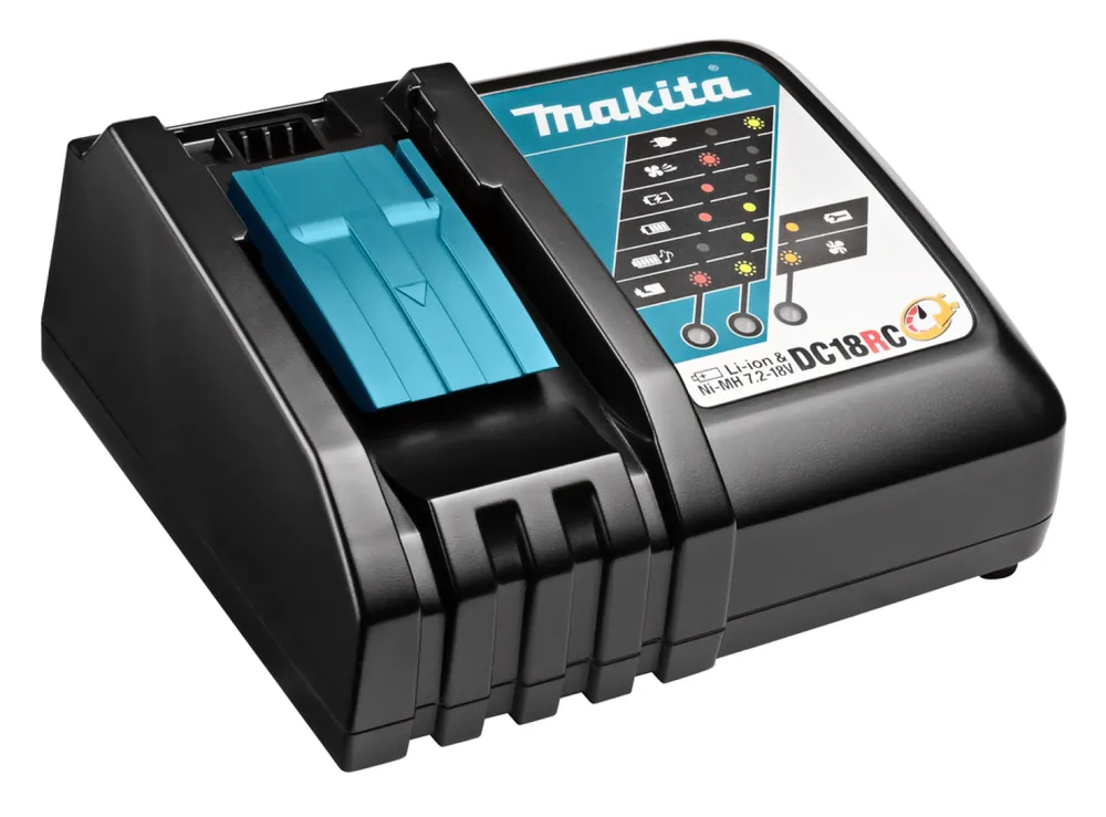 Makita DC18RC 14.4V - 18V Li-Ion Accu snellader met actieve koeling Meest Verkocht