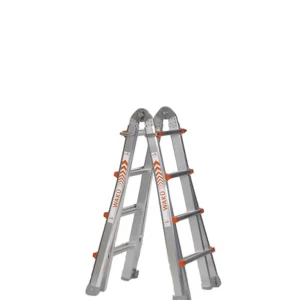 Voordeelprijs Little Jumbo Waku Model Telescopische vouwladder - max. werkhoogte 4.6m - 4x4 sporten