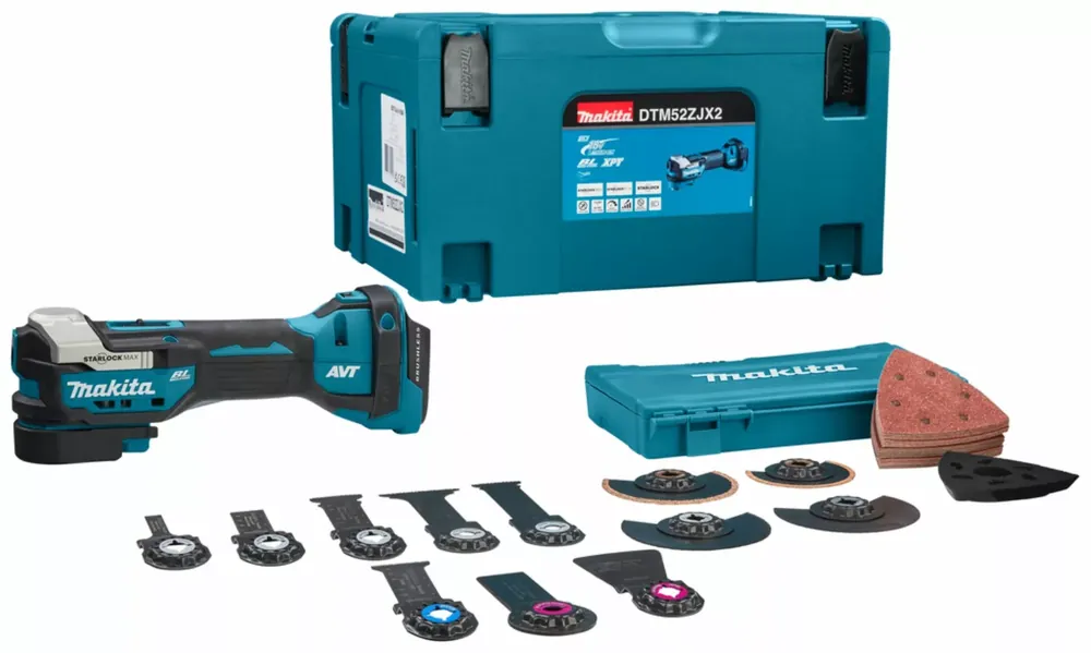 Gecertificeerd Makita DTM52ZJX2 18V Li-Ion accu multitool body incl. accessoires in Mbox