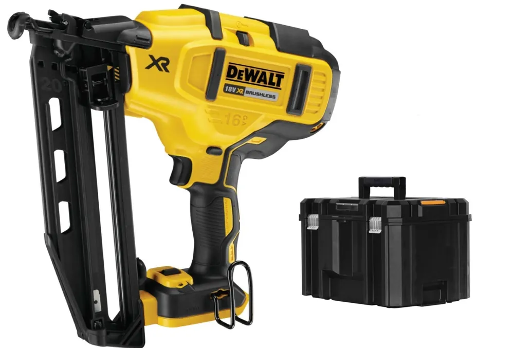 DeWALT DCN660NT-XJ 18V Li-ion XR accu afwerktacker body in TSTAK - 32-63mm - 16 Gauge - koolborstelloos Express Levering