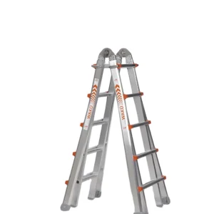 Little Jumbo Waku Model II Telescopische vouwladder - max. werkhoogte 5.7m - 4x5 sporten Fabrieksprijs
