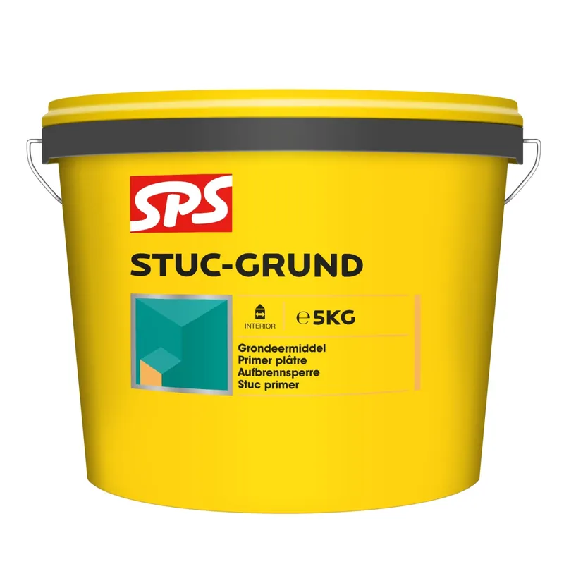 SPS Stuc-Grund Voorstrijk voor sierpleister - geel - 5kg Nieuw