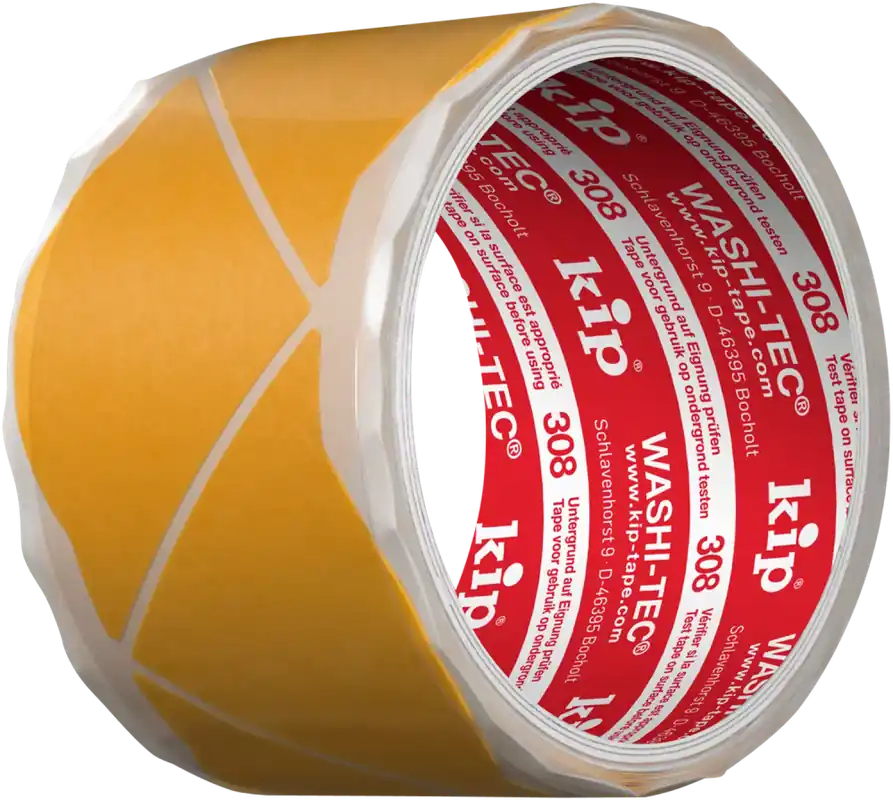 Gecertificeerd Kip Tape 308-99 Washi-Tec papier - hoeken - 50x50mm