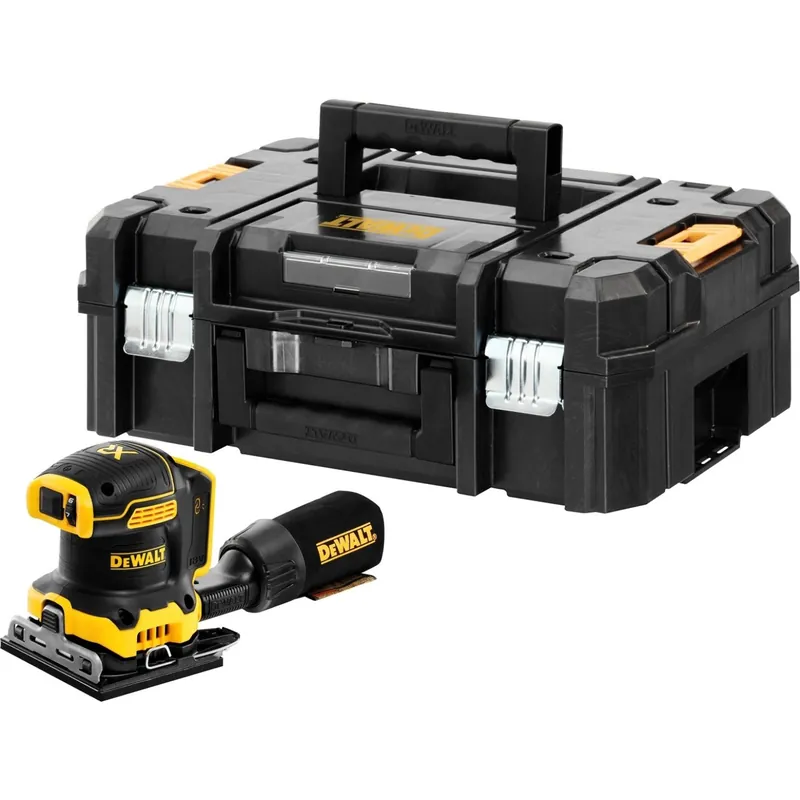 DeWALT DCW200NT 18V Li-ion XR accu vlakschuurmachine body in TSTAK - 140 x 115mm - koolborstelloos Express Levering